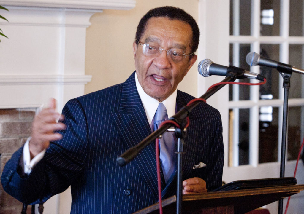 Tony Brown with Hampton University Journalism Students Make History At